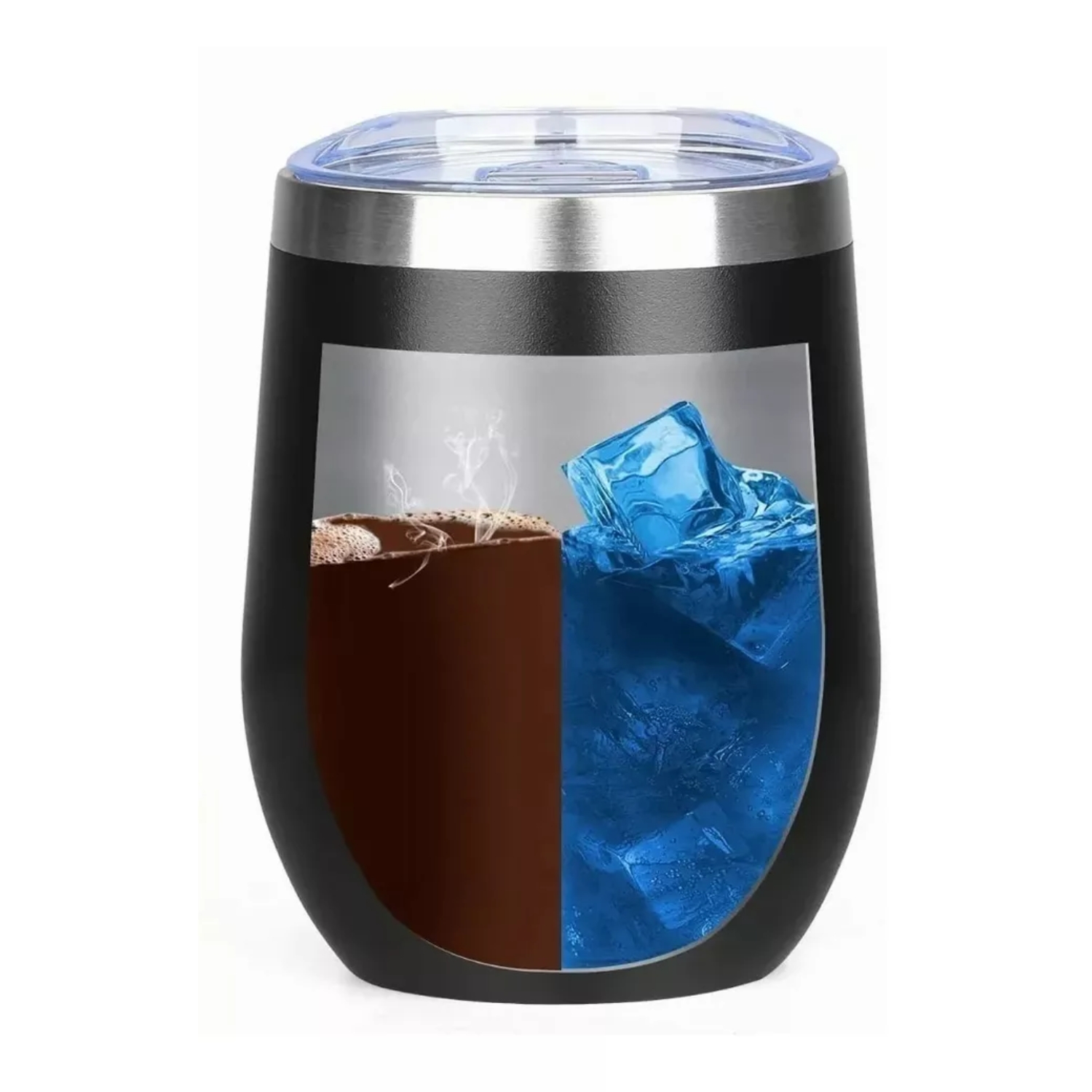 VASO MUG TÉRMICO ACERO INOXIDABLE 360 ML NEGRO - 2