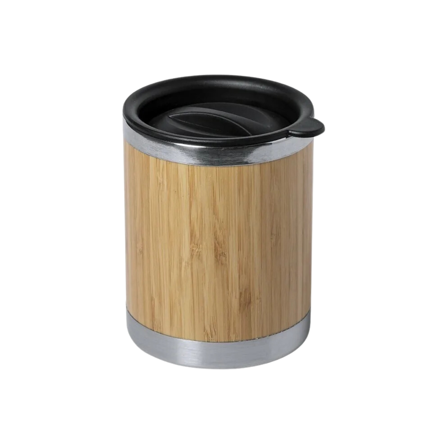 VASO MUG TAPA ACERO BAMBÚ LUBON 300 ML - 1