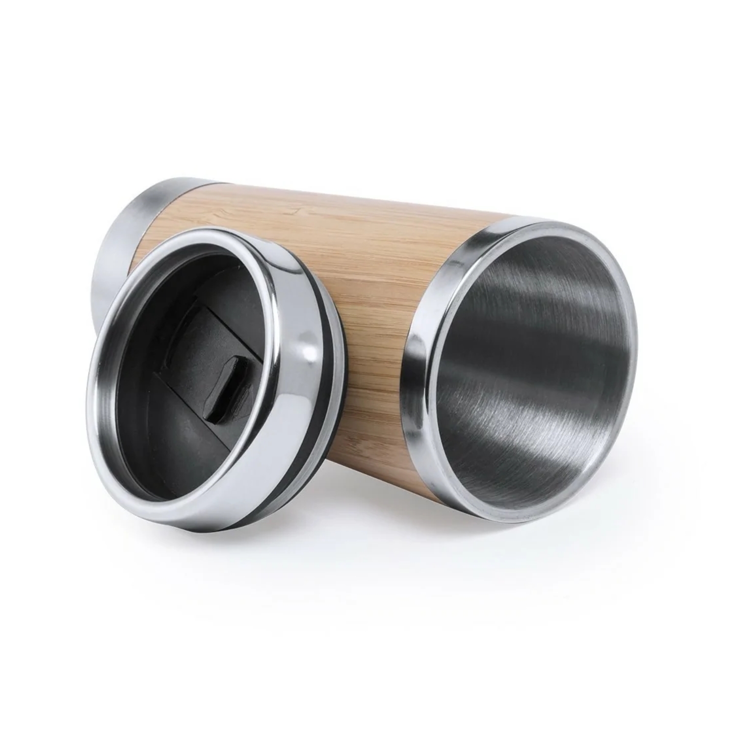 VASO MUG TAPA ACERO BAMBÚ ARISTON 500 ML - 3