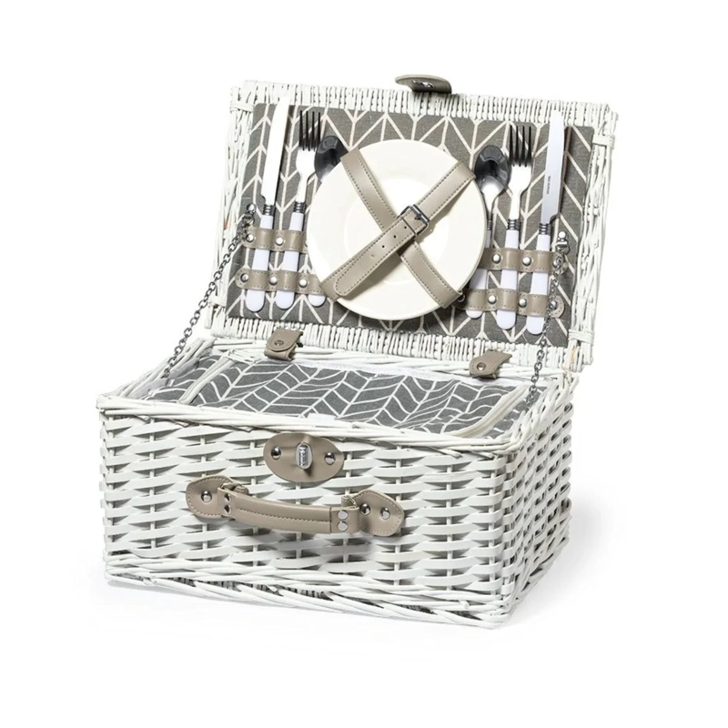 CESTA IMPORTCLICK COOLER MIMBRE ALUMINIO 39X26X19 CM PICNIC MIDLAND HOG.1271 - 1