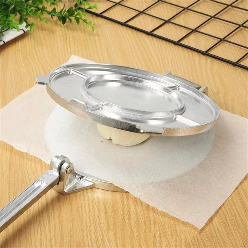 PRENSA TORTILLAS COCINA ACERO INOXIDABLE 20 CM - 4