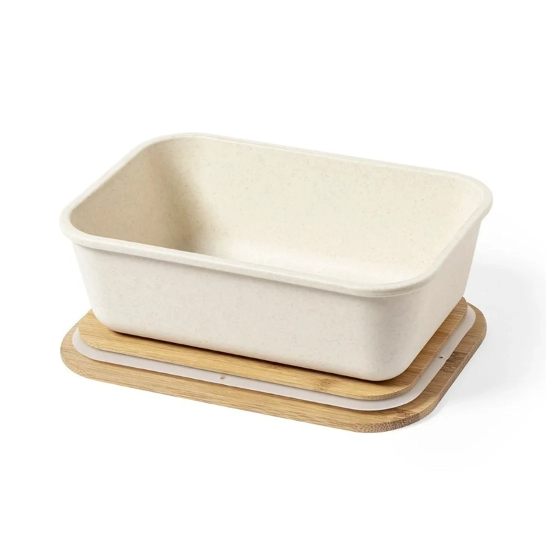 CONTENEDOR TUPPER HERMÉTICO PP BAMBÚ THADAN NEGRO 1000 ML - 4