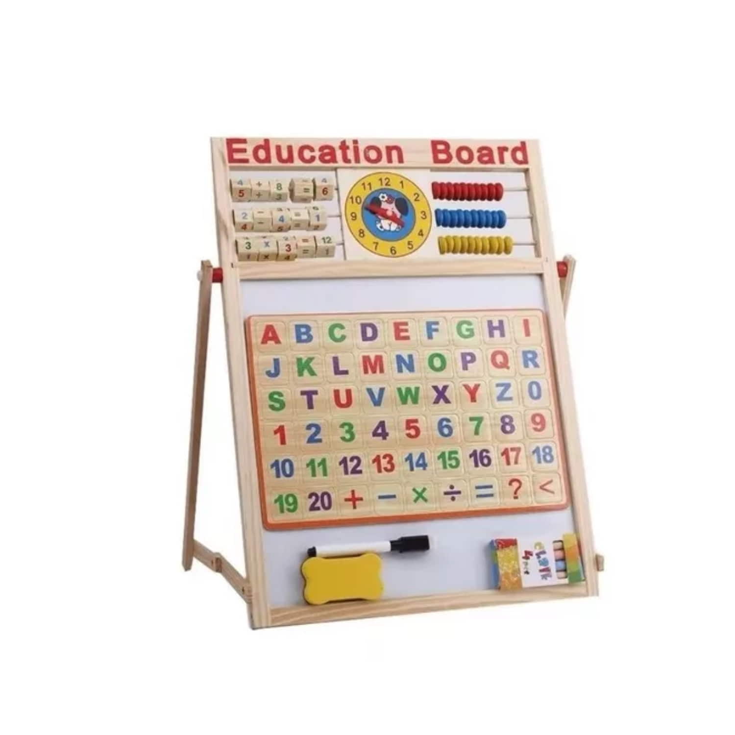 PIZARRA IMPORTCLICK EDUCATIVA ABC ABACO MULTIPROPÓSITO 44X37 CM - 1