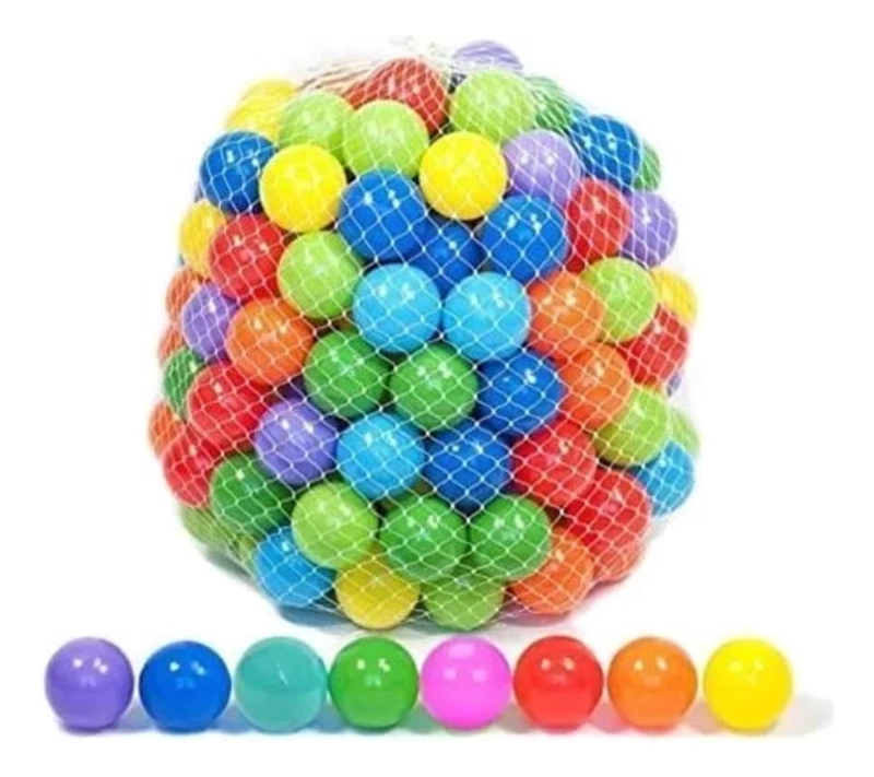 PACK IMPORTCLICK INF.90 100 PELOTAS PLÁSTICAS PISCINA INFANTIL MULTICOLOR - 1