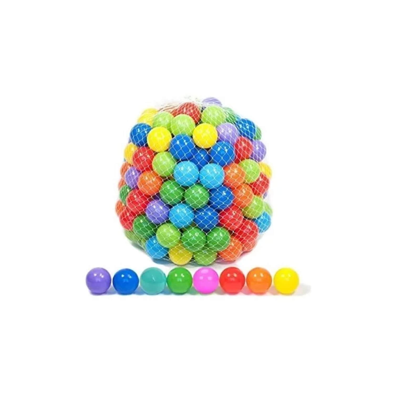 PACK IMPORTCLICK INF.90 100 PELOTAS PLÁSTICAS PISCINA INFANTIL MULTICOLOR - 1