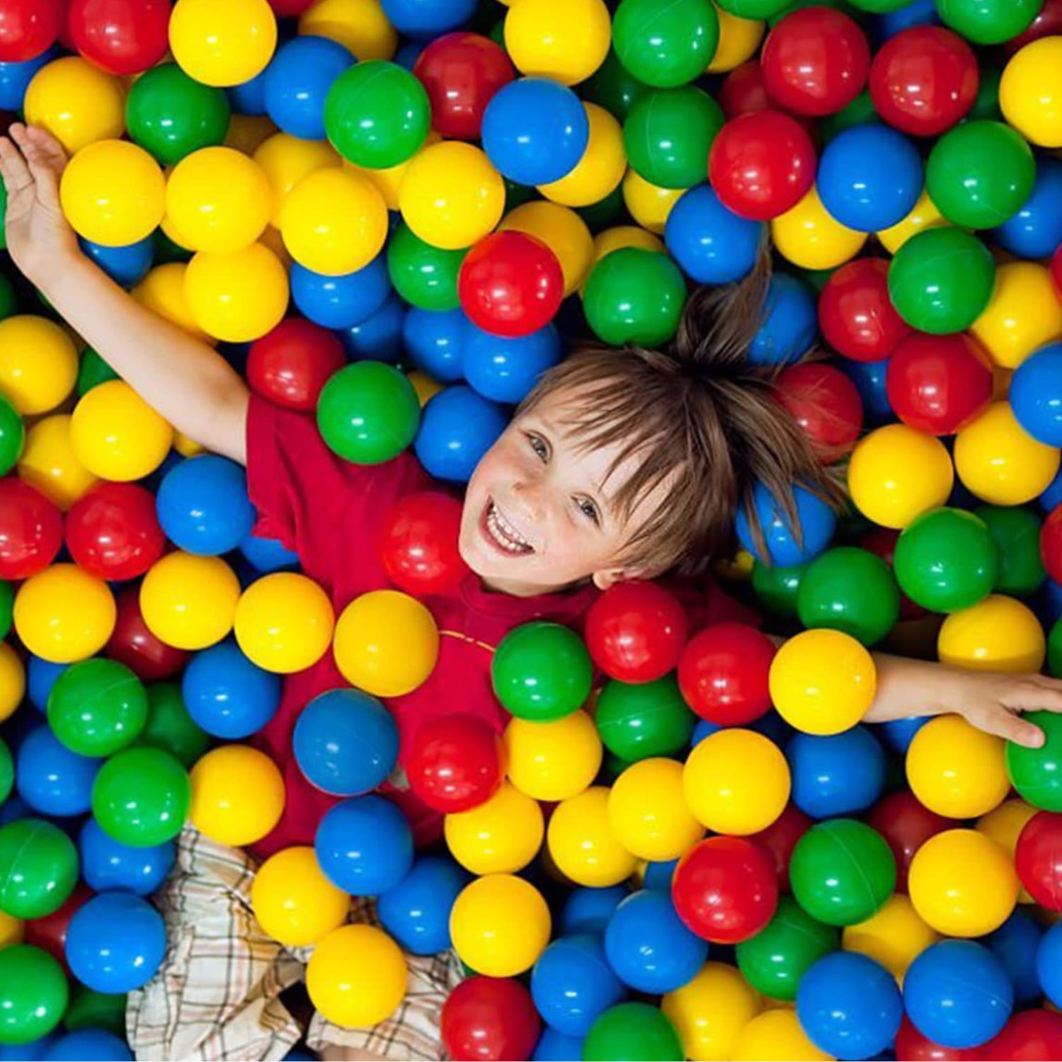 PACK IMPORTCLICK INF.90 100 PELOTAS PLÁSTICAS PISCINA INFANTIL MULTICOLOR - 5