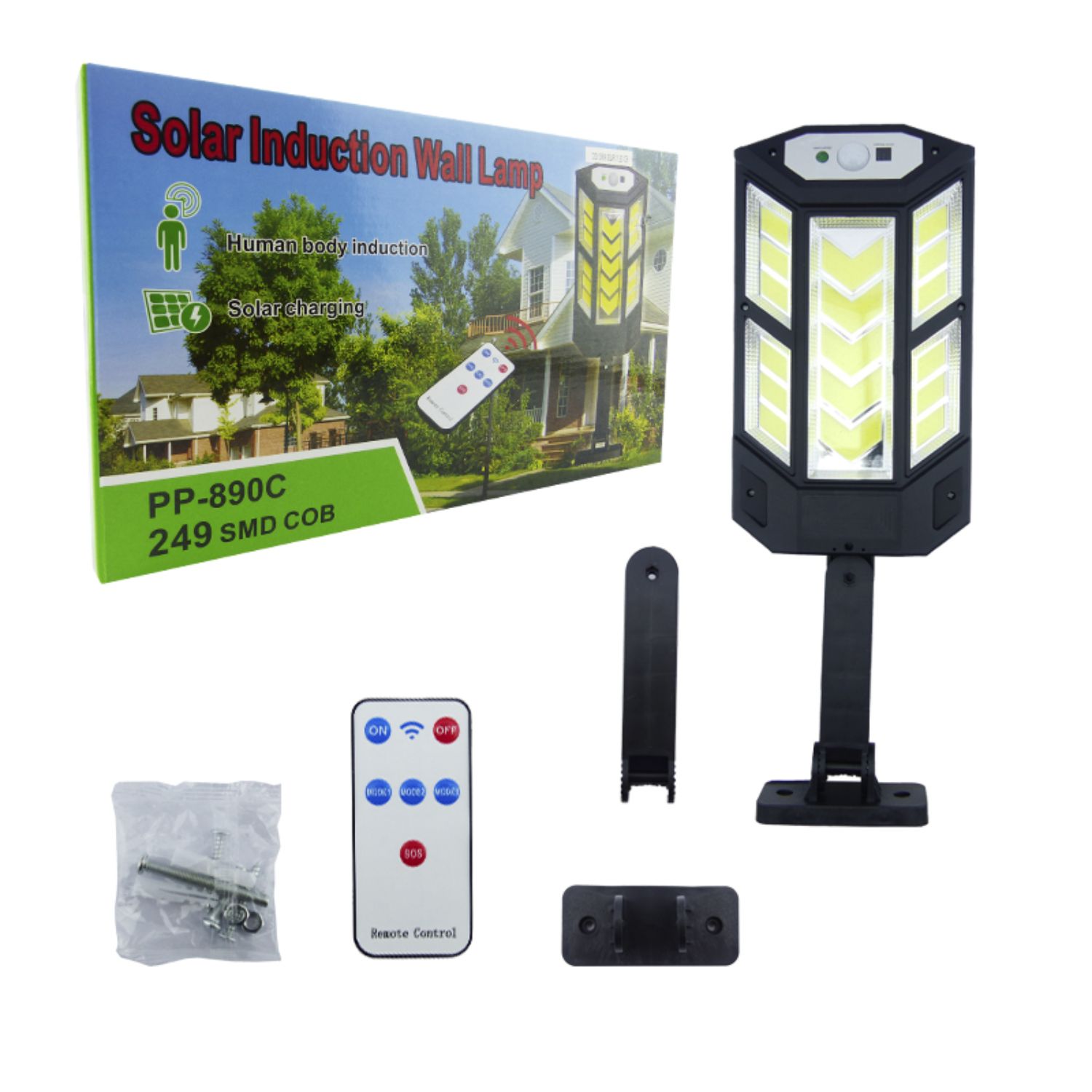 FOCO SOLAR BRAZO MODELO PP-890C 17 LED COB CONTROL - 4