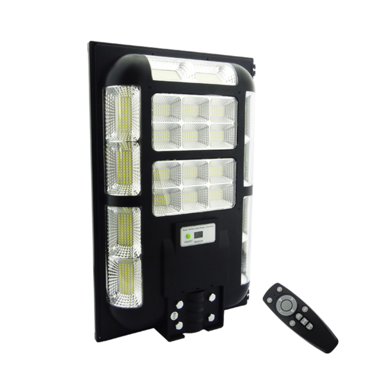 FOCO POSTE SOLAR 300 WATT 22 PLACAS 804 LED CONTROL REMOTO - 1