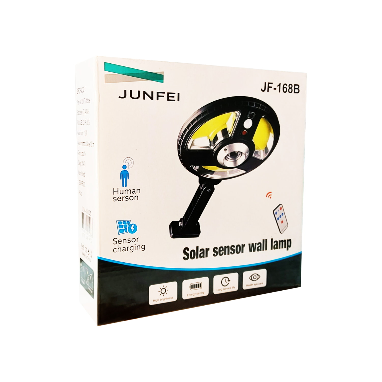 FOCO LÁMPARA PARED SOLAR LED CONTROL REMOTO 38X21 CM - 5