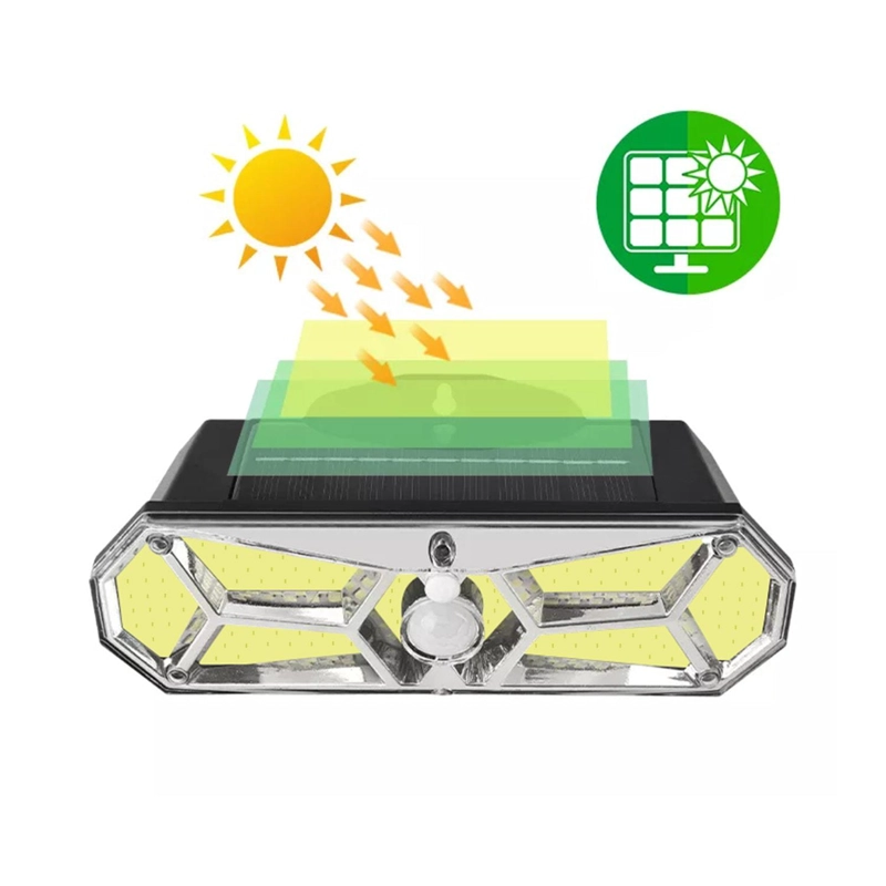 FOCO IMPORTCLICK SOLAR LED PARED EXTERIOR PANEL SOLAR SENSOR MOVIMIENTO 126LED IP65 5 WATT HOG.771 - 4