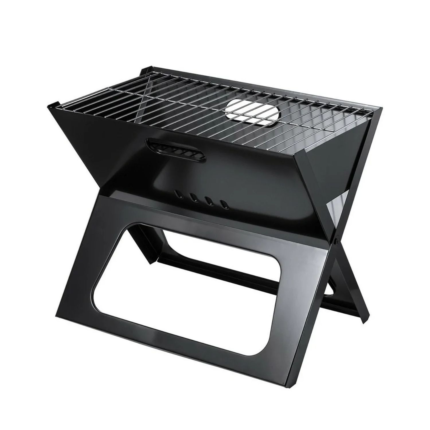 PARRILLA PLEGABLE PORTÁTIL METAL 44X36X28 CM - 1