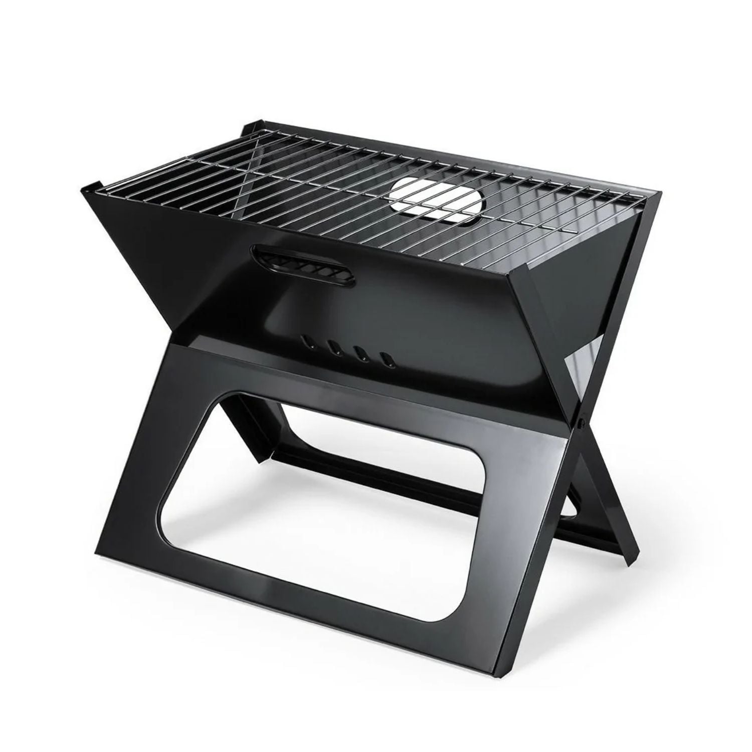 PARRILLA PLEGABLE PORTÁTIL METAL 44X36X28 CM - 3