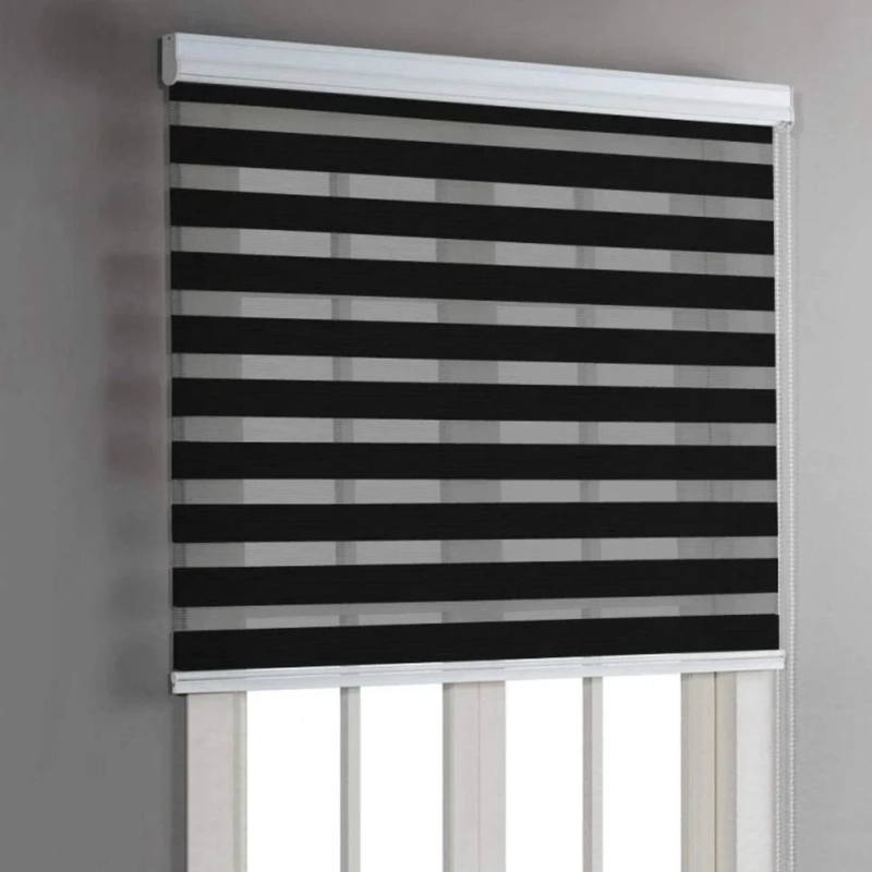 CORTINA ROLLER DÚO ZEBRA NEGRA 80 X 240 CM - 4