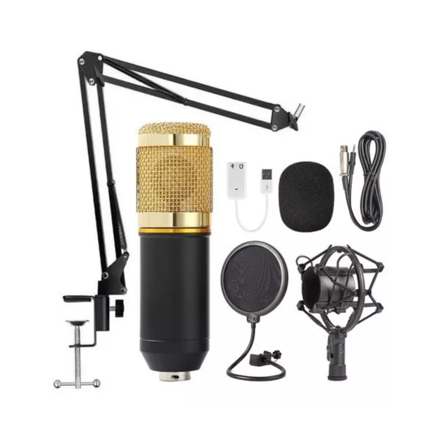 SET IMPORTCLICK TEC.413 MICRÓFONO CONDENSADOR ARTICULADO ESTÉREO PROFESIONAL - 1