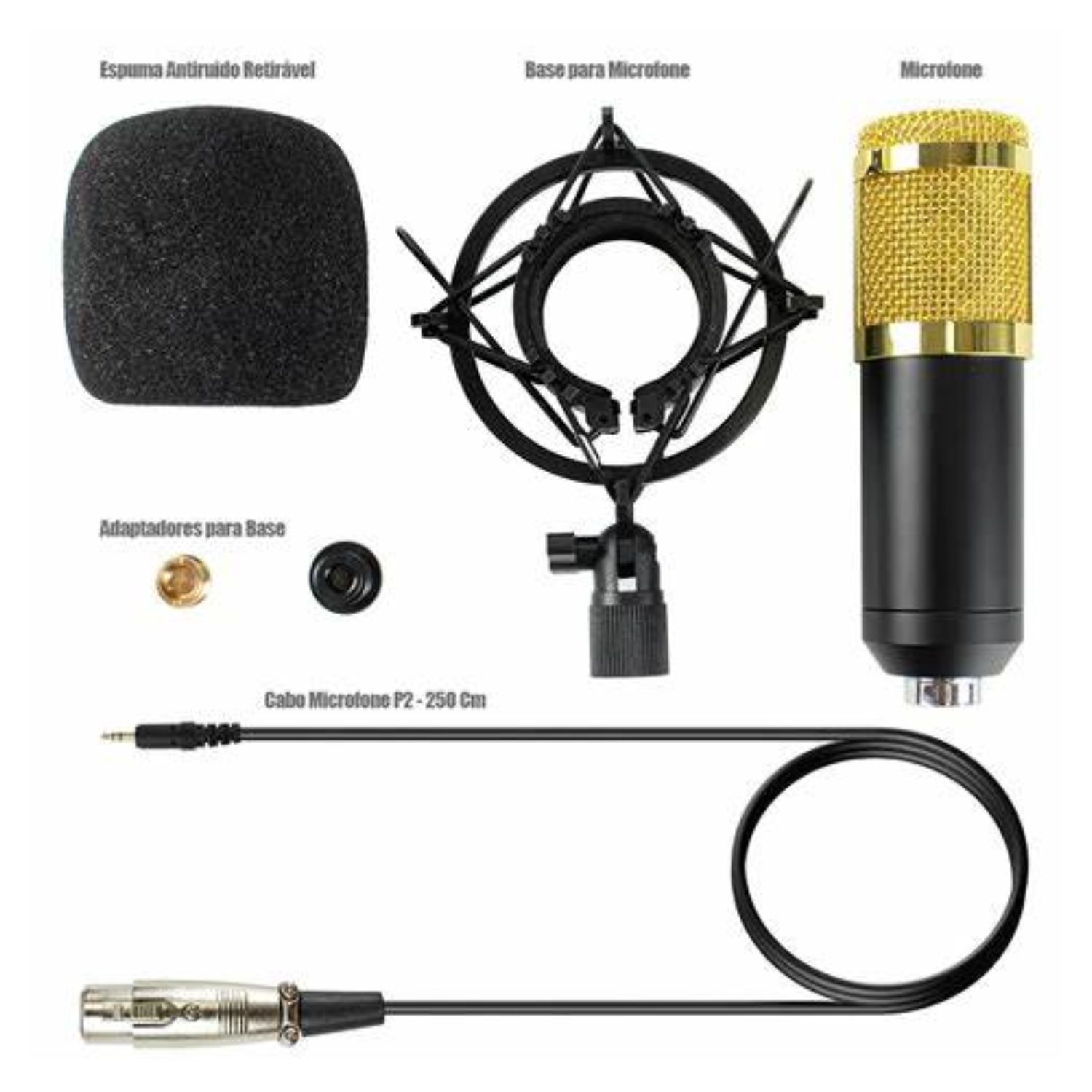 SET IMPORTCLICK TEC.413 MICRÓFONO CONDENSADOR ARTICULADO ESTÉREO PROFESIONAL - 4