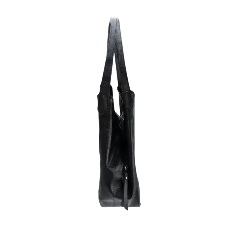CARTERA BOLSO NEGRO ECOCUERO 33X32X12 CM - 2