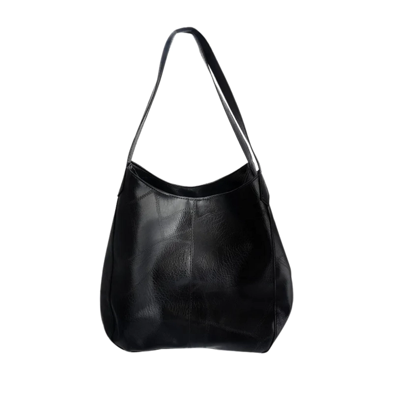 CARTERA BOLSO NEGRO ECOCUERO 33X32X12 CM - 3