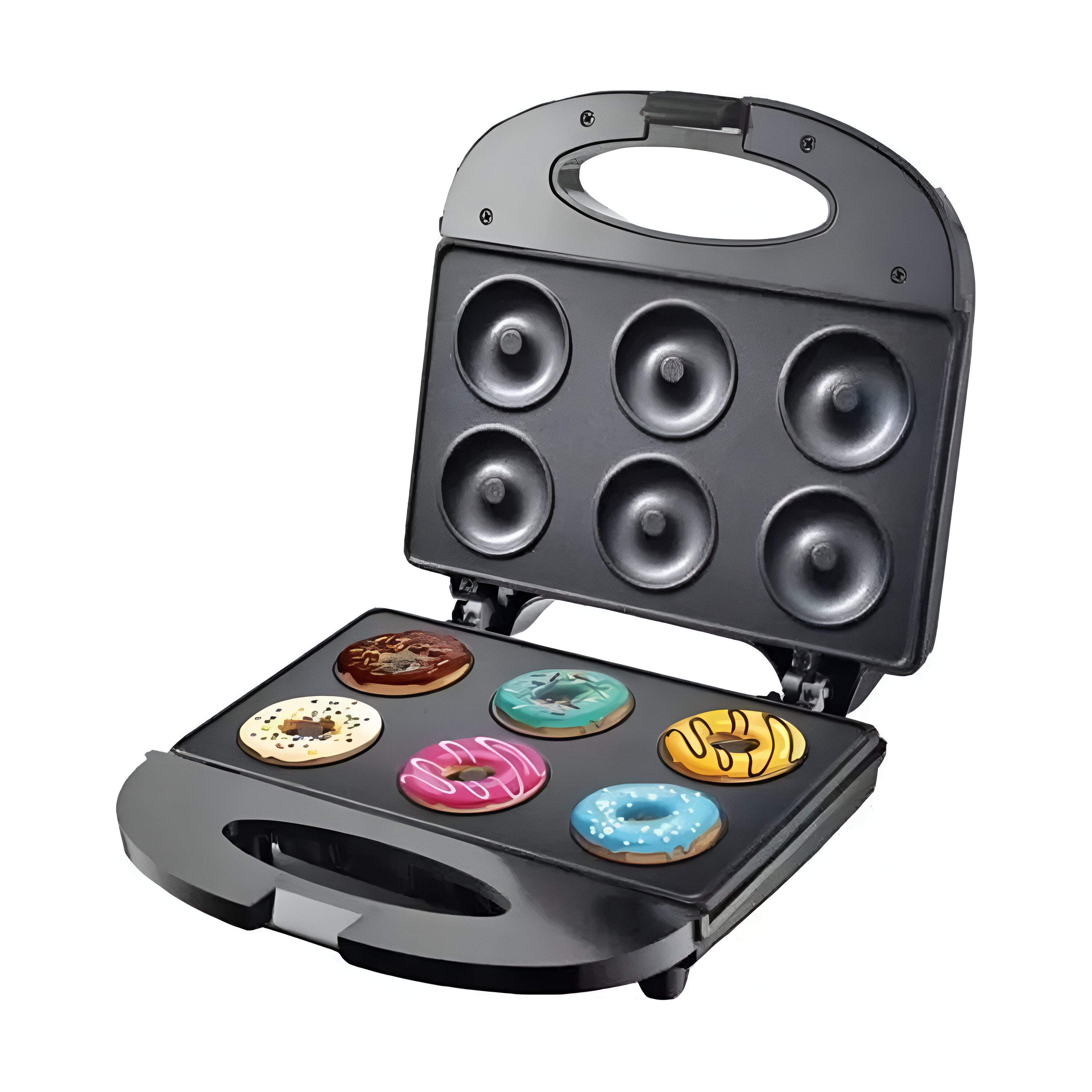 MÁQUINA 6 DONUTS IMPORTCLICK ROSQUILLAS ANTIADHERENTE NEGRO - 4