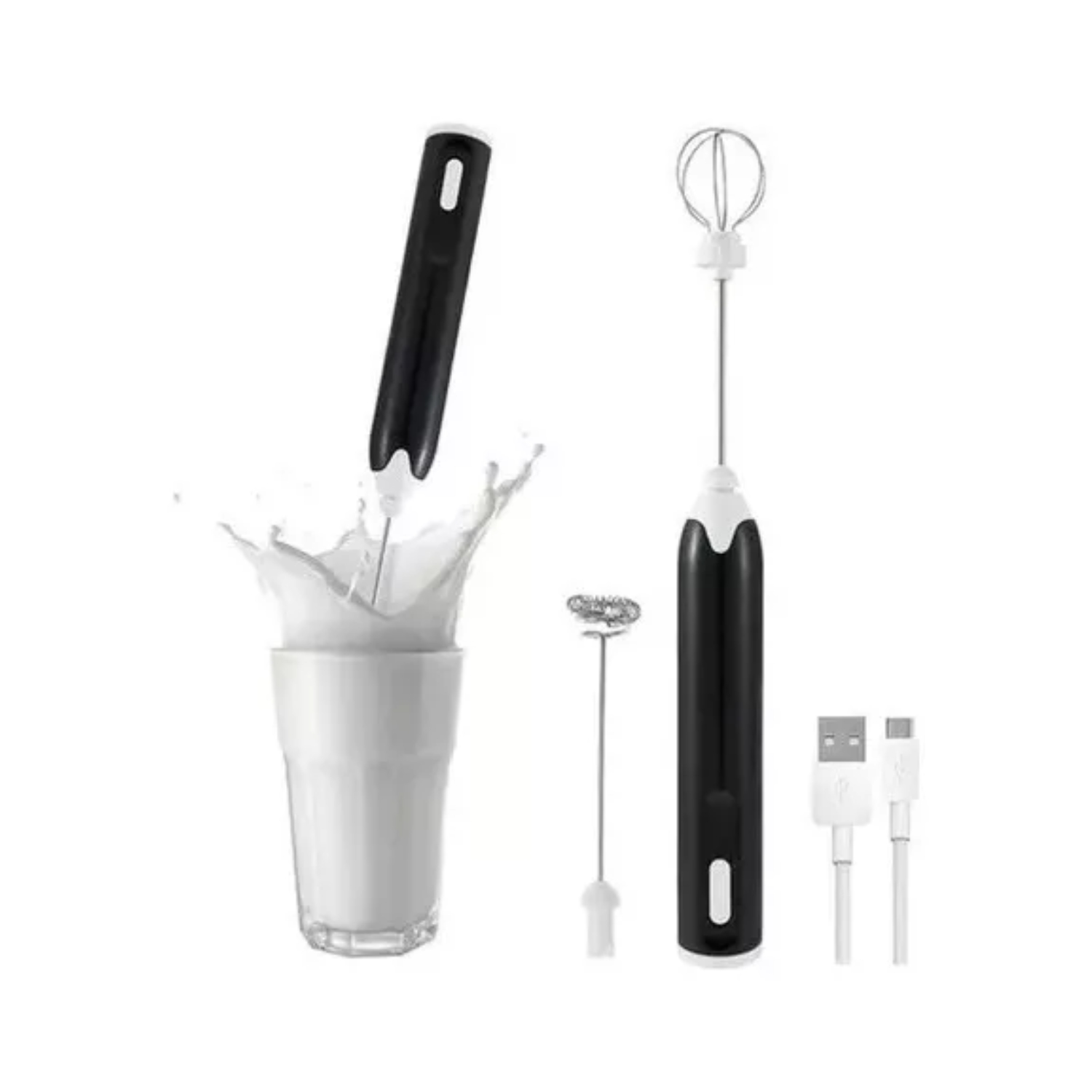 BATIDORA IMPORTCLICK MINI BATIDOR REVOLVEDOR CAFÉ ESPUMA LECHE RECARGABLE - 4