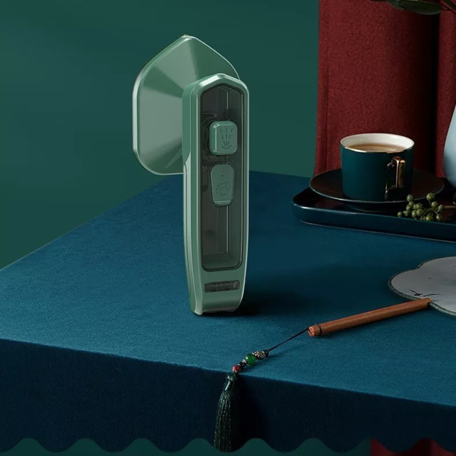 MINI PLANCHA VAPOR ELÉCTRICA PORTÁTIL VIAJE VERDE - 6