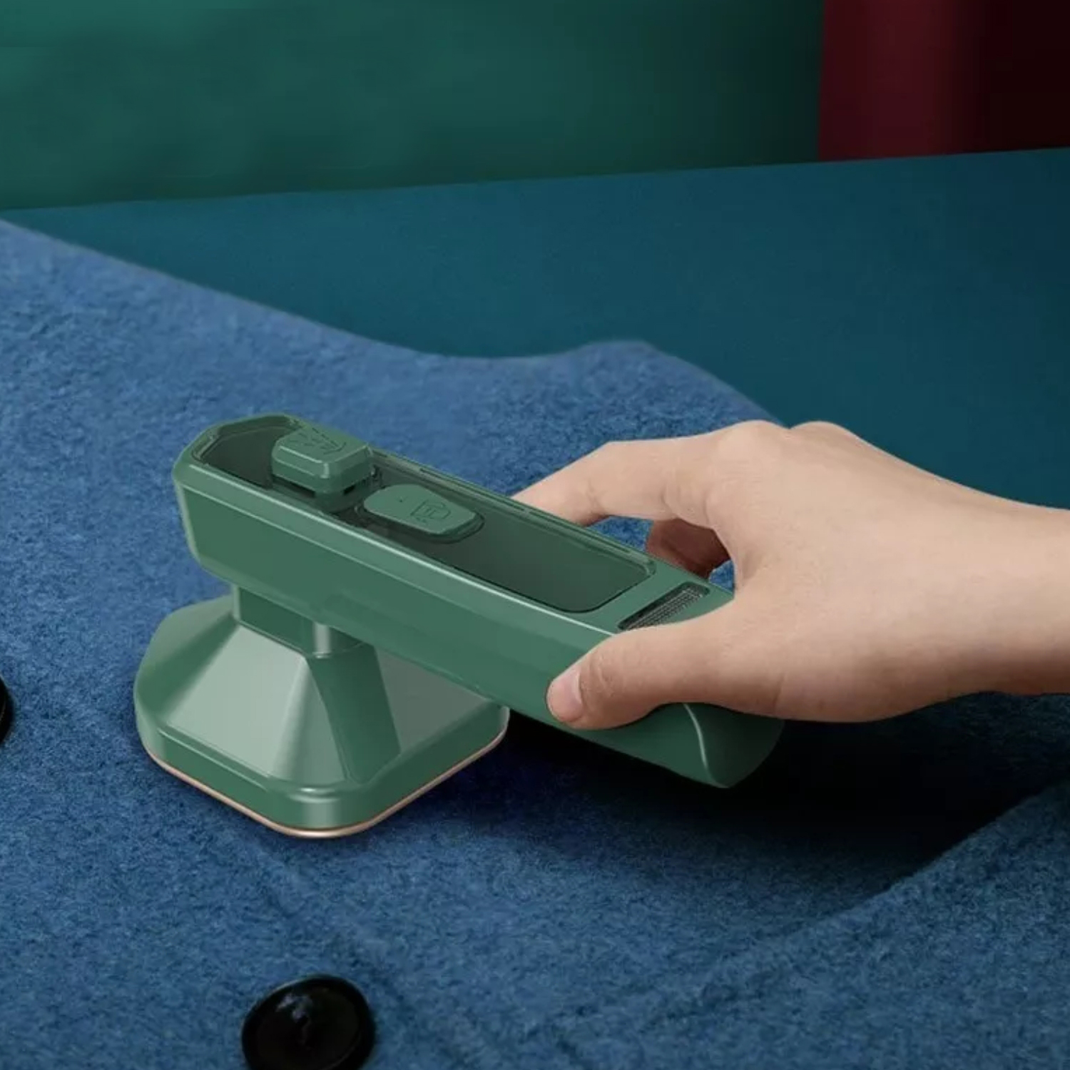 MINI PLANCHA VAPOR ELÉCTRICA PORTÁTIL VIAJE VERDE - 8
