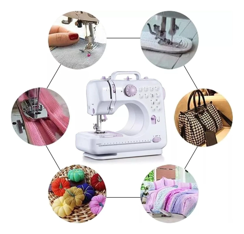 MÁQUINA IMPORTCLICK COSER OVERLOCK PORTÁTIL PEDAL ELÉCTRICA 12 PUNTOS - 3