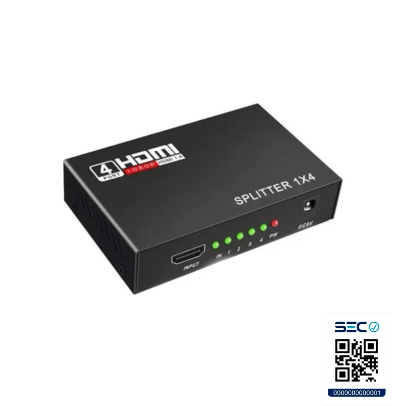 SPLITTER IMPORTCLICK HDMI 1X4 HD 4K CONECTA HASTA 4 TV - 5