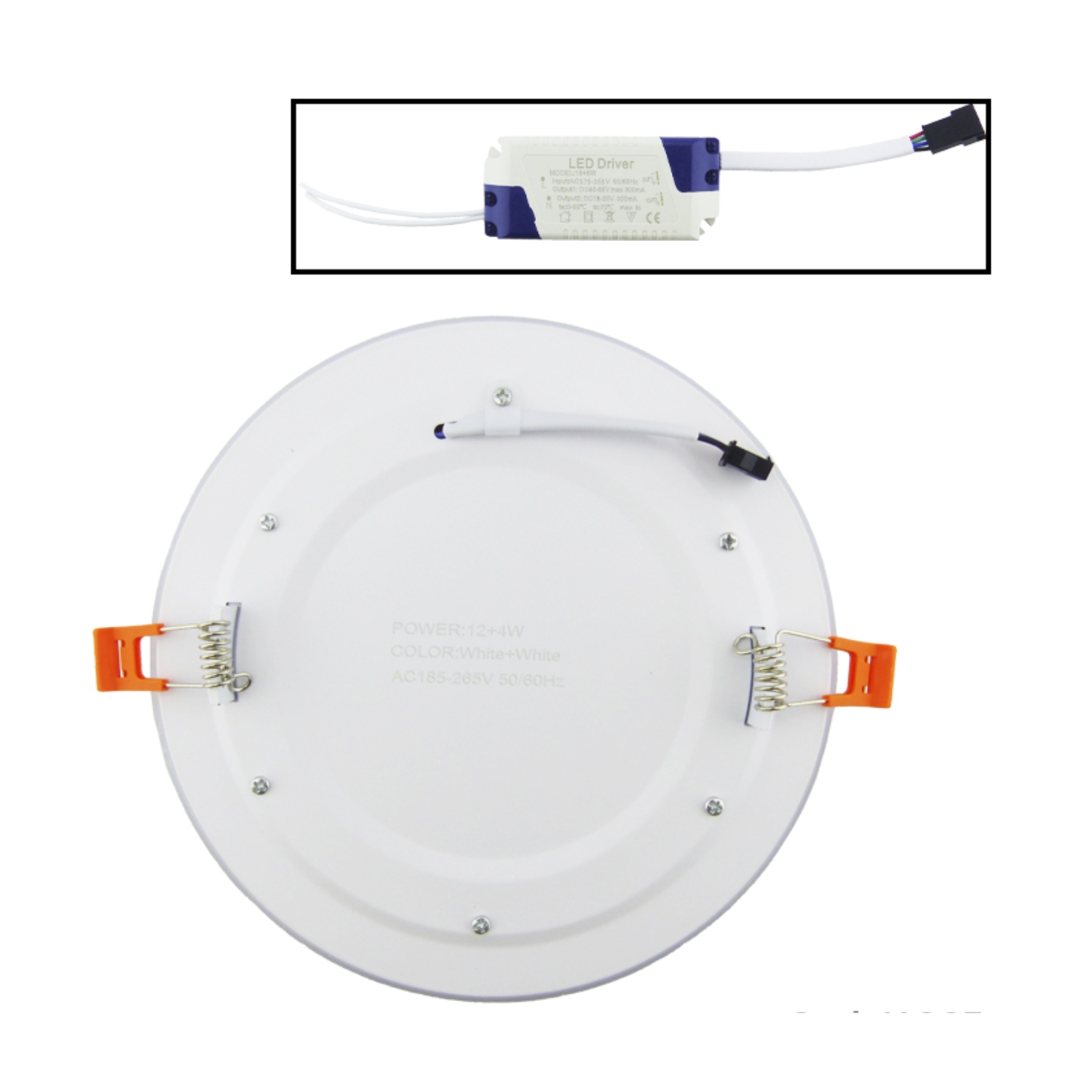 FOCO LED PANEL 124 WATT REDONDO DÚO BLANCO LUZ FRÍA - 4