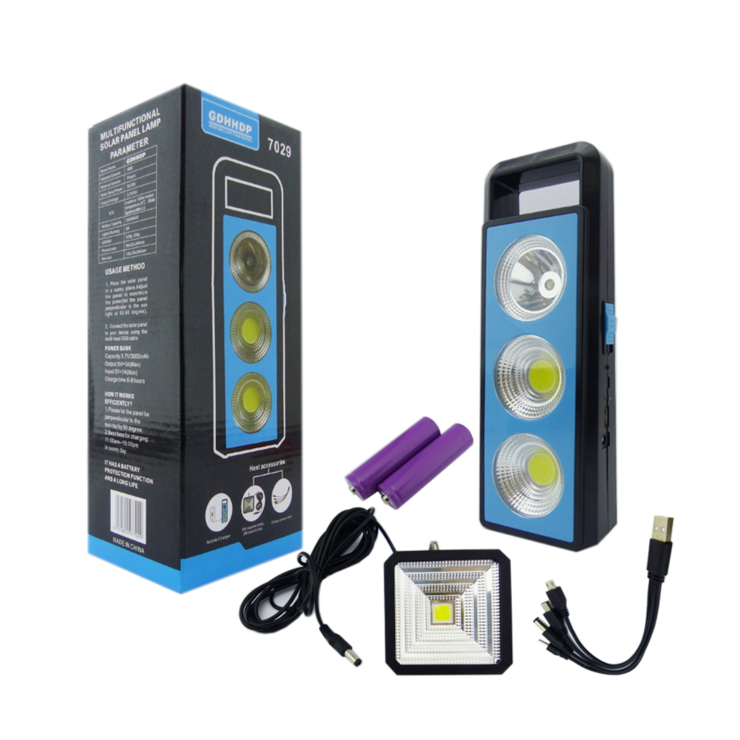 KIT IMPORTCLICK SOLAR PORTÁTIL ACCESORIOS RECARGABLE - 4