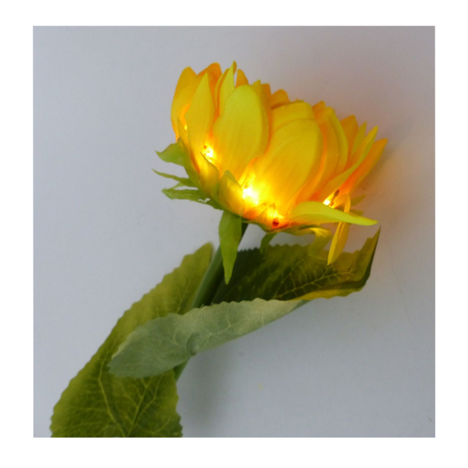 FLOR SOLAR LED MARAVILLA 80 CM LUZ CÁLIDA - 2