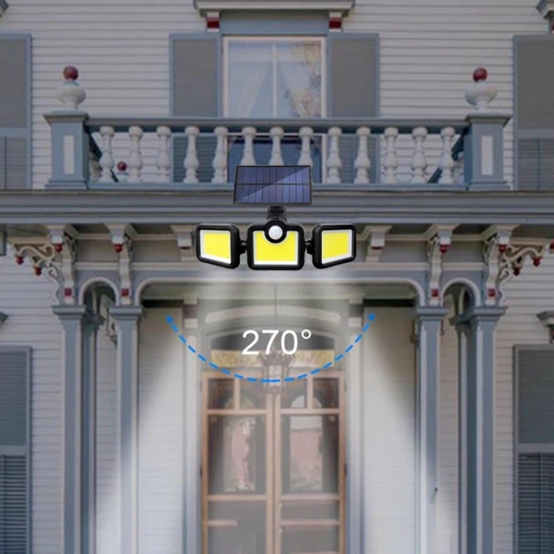 FOCO IMPORTCLICK SOLAR TRIPLE SENSOR MOVIMIENTO CONTROL REMOTO 171 COB LED HOG.799 - 5