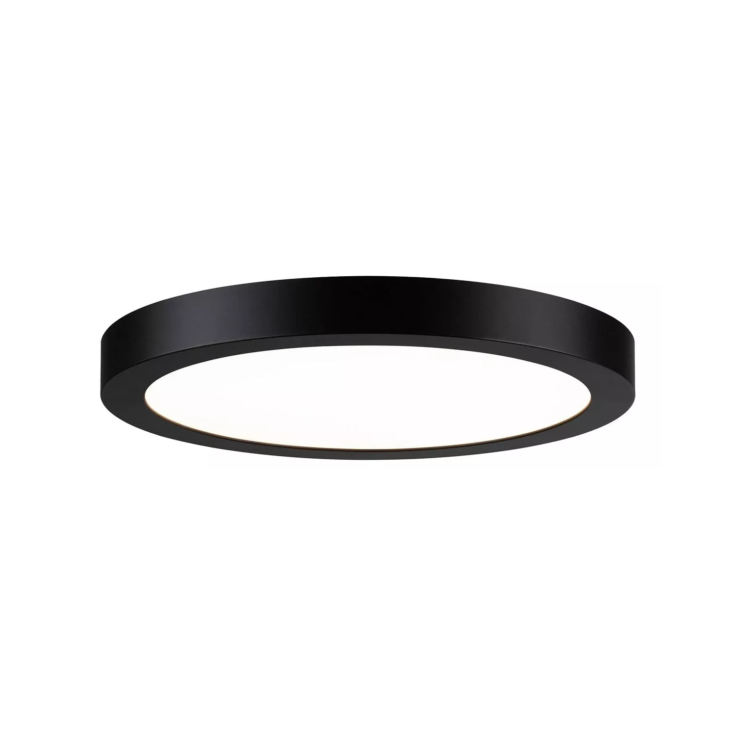 FOCO PANEL LED PLAFÓN SOBREPUESTO REDONDO LUZ CÁLIDA 220V 3000°K NEGRO 30 CM - 1