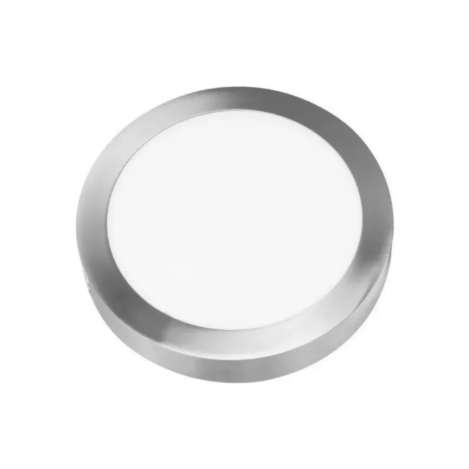 FOCO PANEL LED PLAFÓN SOBREPUESTO REDONDO LUZ CÁLIDA 220V 3000-3500°K NÍQUEL BLANCO 30 CM - 2