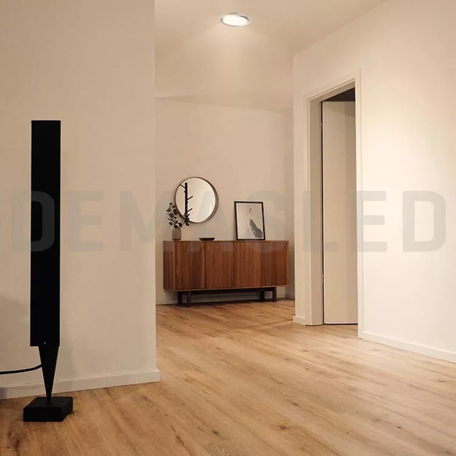 FOCO PANEL LED PLAFÓN SOBREPUESTO REDONDO LUZ CÁLIDA 220V 3000-3500°K NÍQUEL BLANCO 30 CM - 5