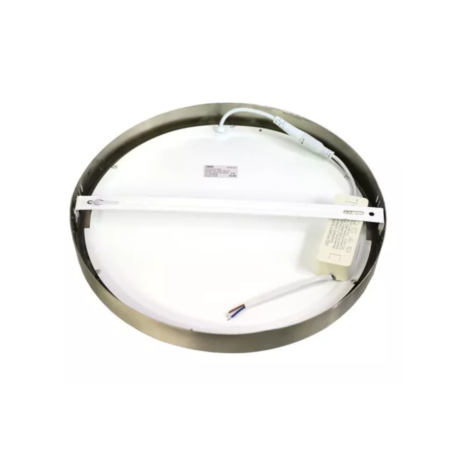 FOCO PANEL LED PLAFÓN SOBREPUESTO REDONDO LUZ NEUTRA 220V 4000°K NÍQUEL BLANCO 30 CM - 3