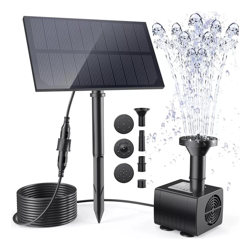 BOMBA AGUA FUENTE IMPORTCLICK PISCINA PANEL ENERGÍA SOLAR SUMERGIBLE 1.4 W - 2