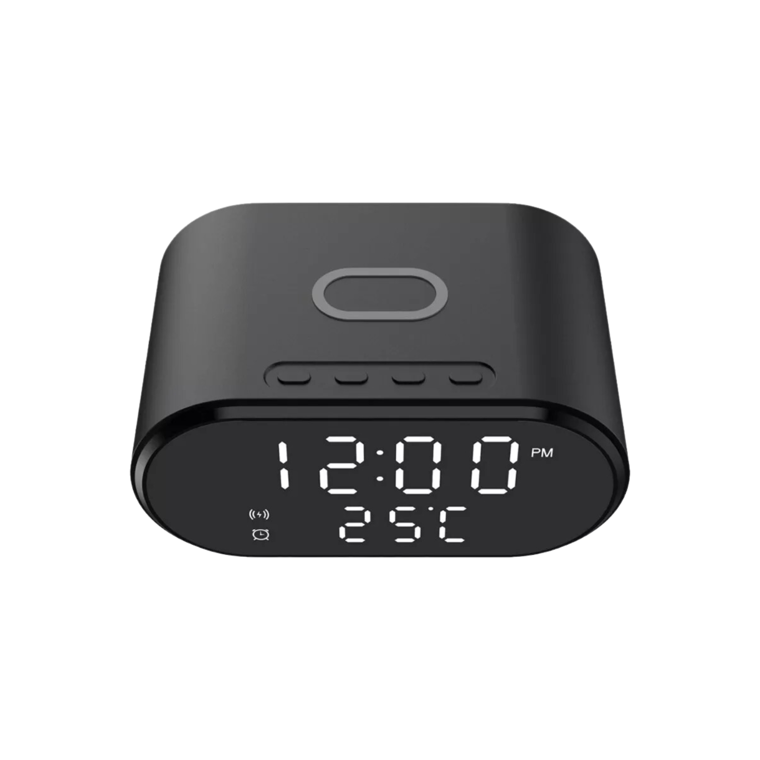 DESPERTADOR IMPORTCLICK RELOJ DIGITAL ALARMA CARGA INALÁMBRICA TERMÓMETRO - 1
