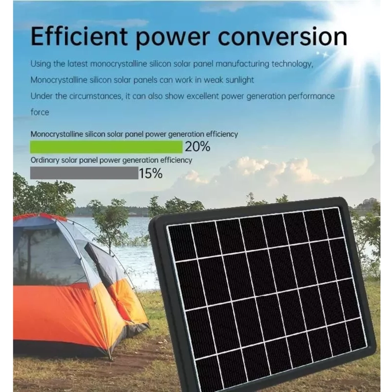 PANEL SOLAR IMPORTCLICK CARGADOR EMERGENCIA CAMPING ENERGÍA 16 V - 5
