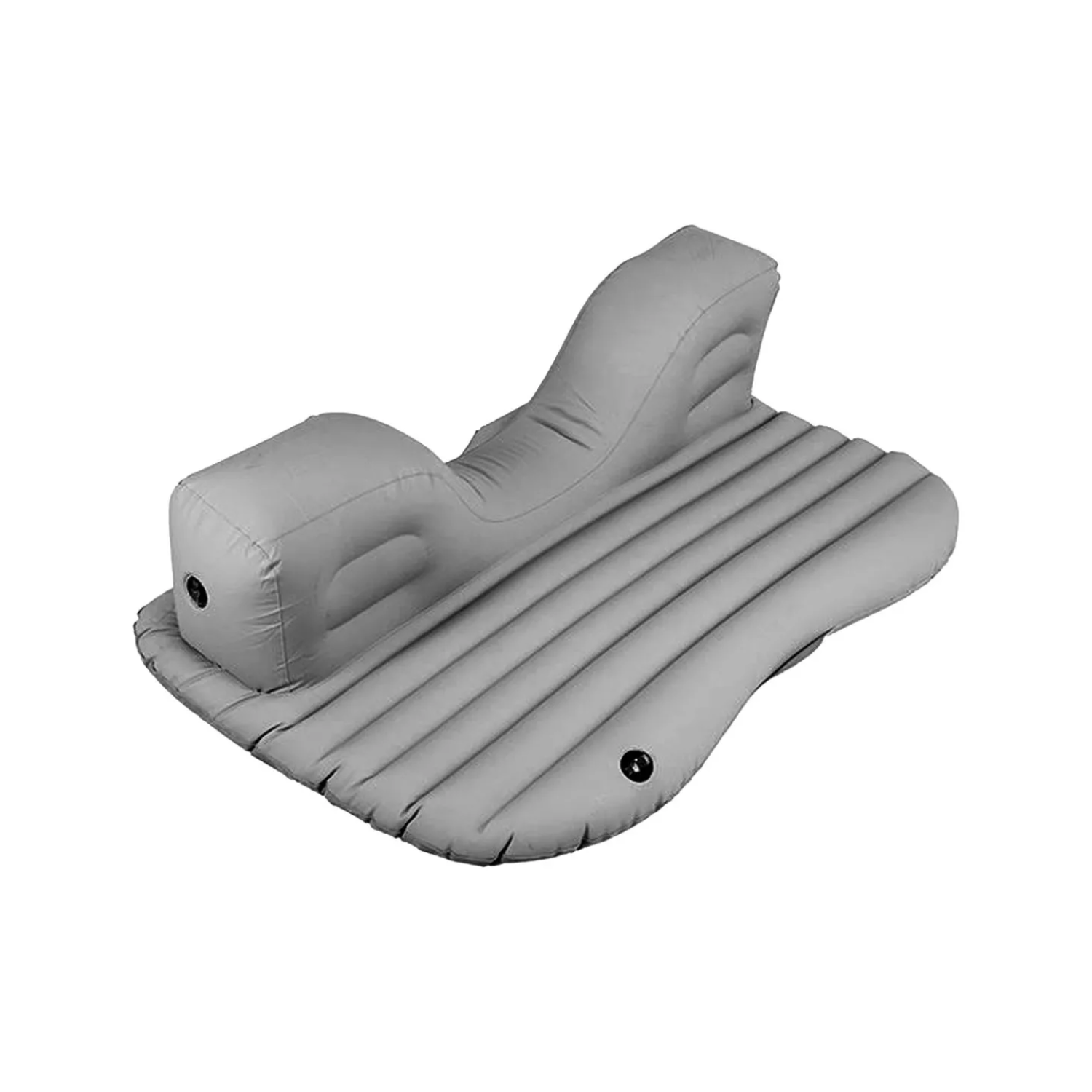 COLCHÓN INFLABLE IMPORTCLICK 48 CM X 89 CM AUTOMÓVIL 2 ALMOHADAS + COMPRESOR GRIS - 2