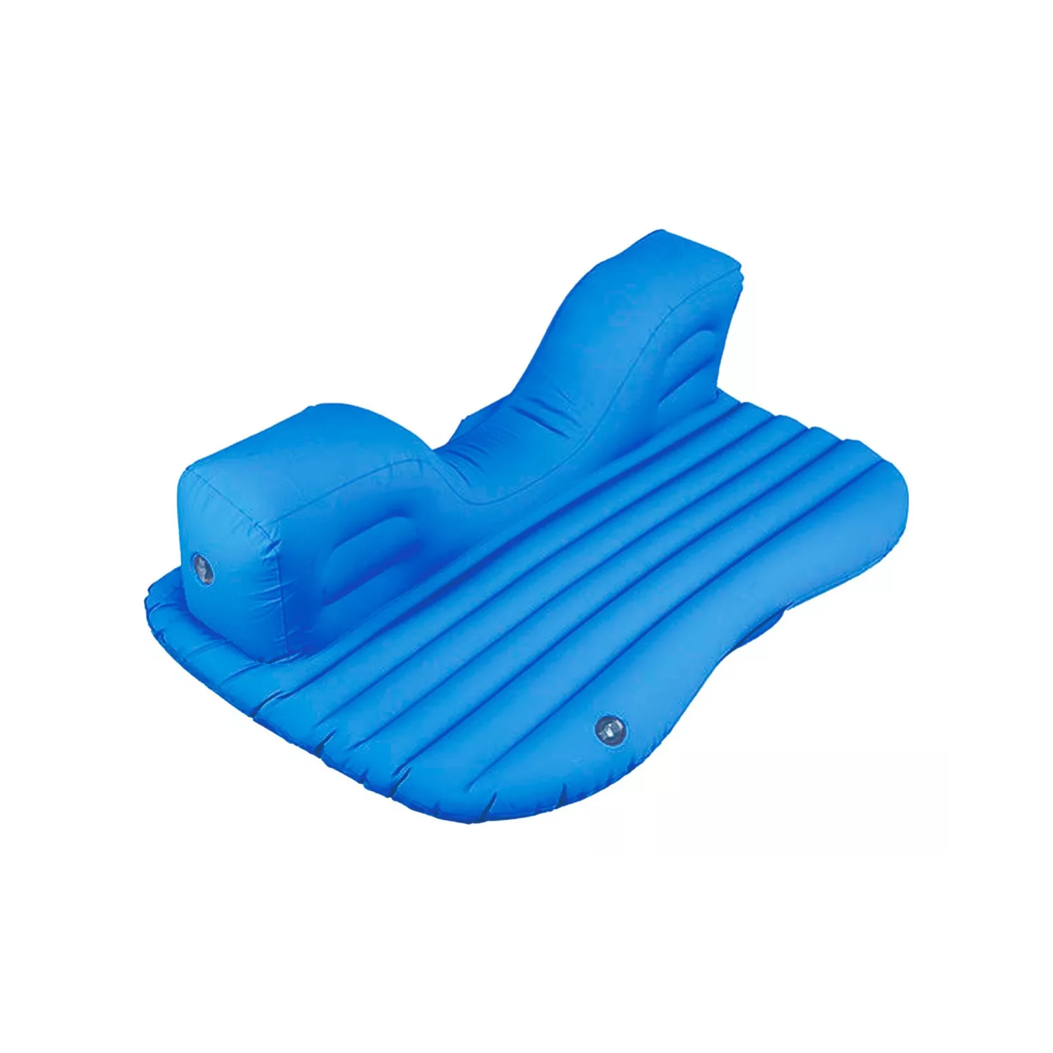 COLCHÓN INFLABLE IMPORTCLICK 48 CM X 89 CM AUTOMÓVIL 2 ALMOHADAS + COMPRESOR AZUL - 2