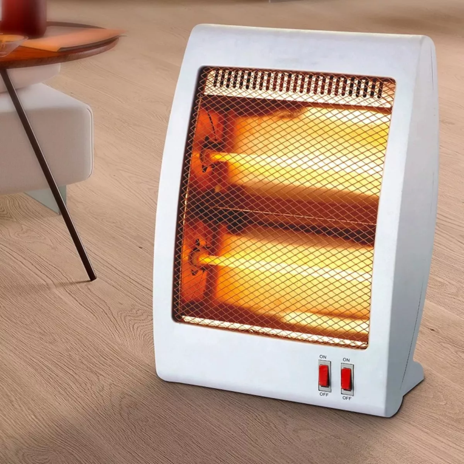 CALEFACTOR ELÉCTRICO 2 NIVELES HOGAR OFICINA 800W BLANCO - 5