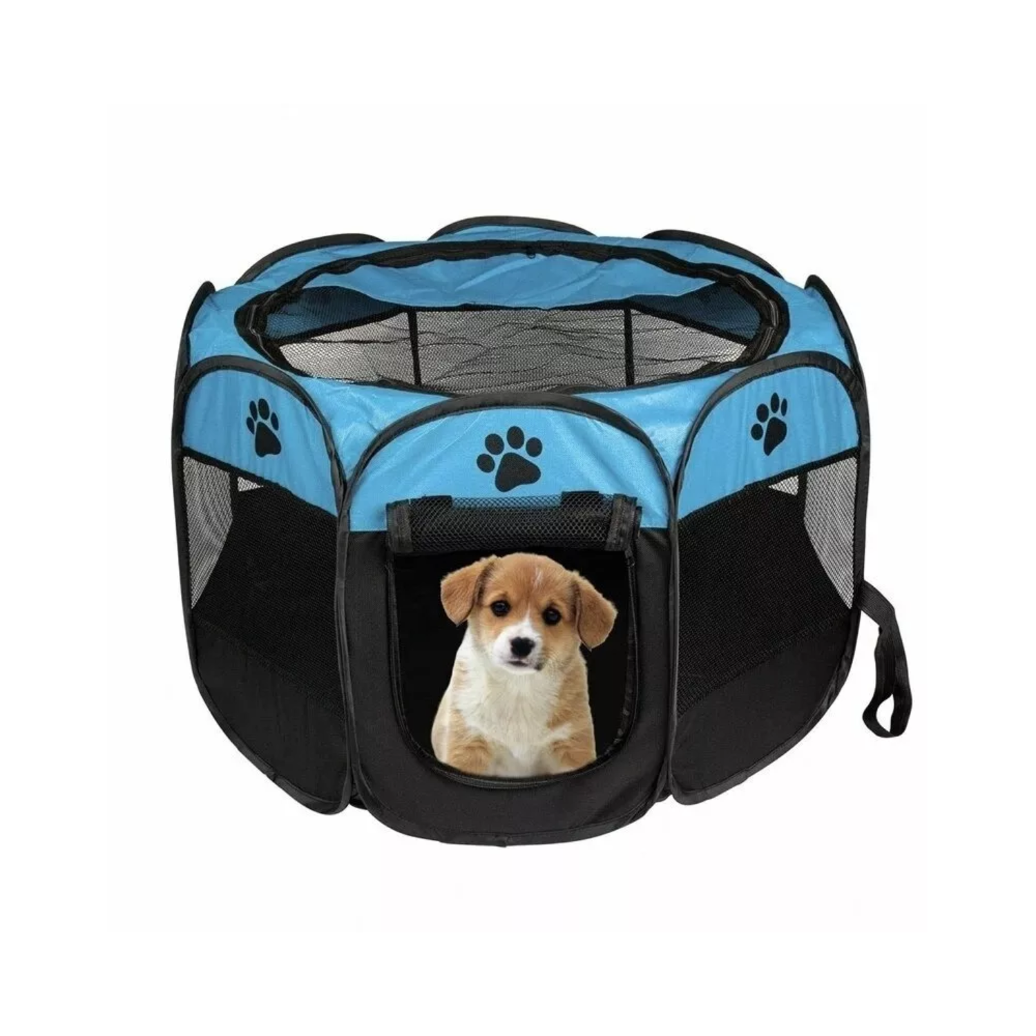 CORRAL PERROS GATOS IMPORTCLICK PORTÁTIL MULTIFUNCIONAL TALLA L AZUL - 1