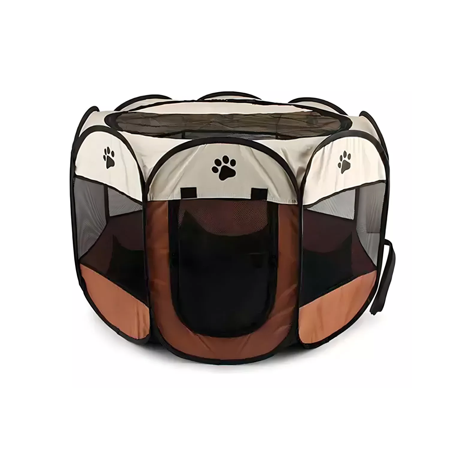 CORRAL PERROS GATOS IMPORTCLICK PORTÁTIL MULTIFUNCIONAL TALLA L MARRÓN - 2