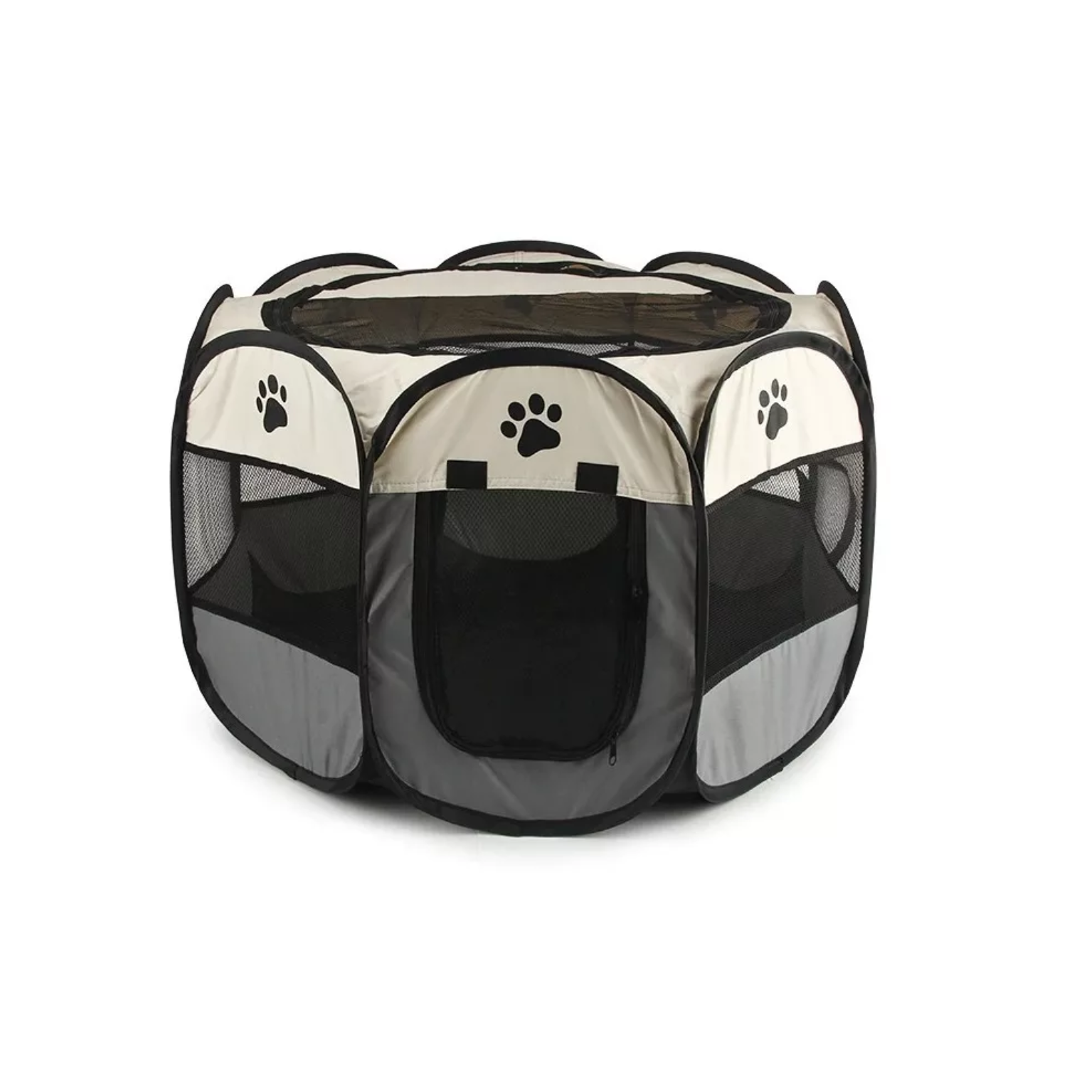 CORRAL PERROS GATOS IMPORTCLICK PORTÁTIL MULTIFUNCIONAL TALLA L GRIS - 1