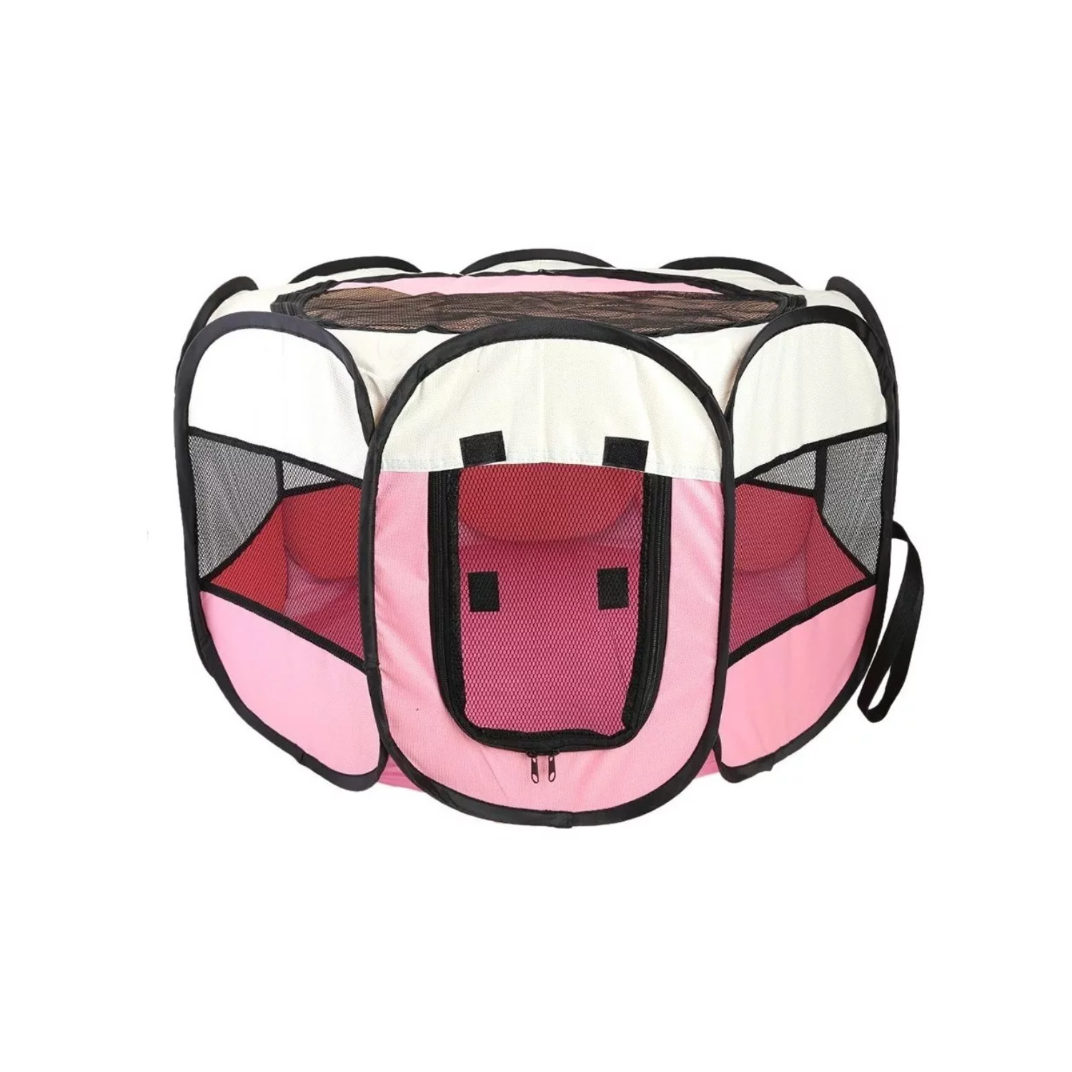 CORRAL PERROS GATOS IMPORTCLICK PORTÁTIL MULTIFUNCIONAL TALLA L ROSA - 1
