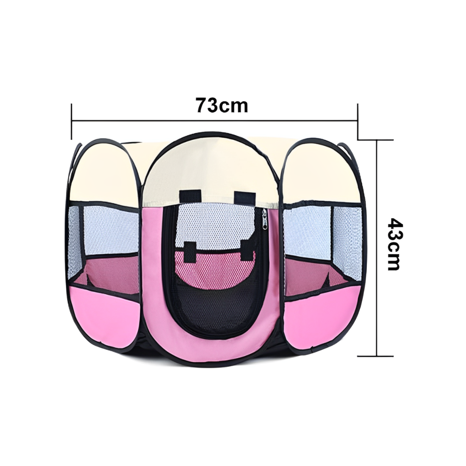 CORRAL PERROS GATOS IMPORTCLICK PORTÁTIL MULTIFUNCIONAL TALLA L ROSA - 2