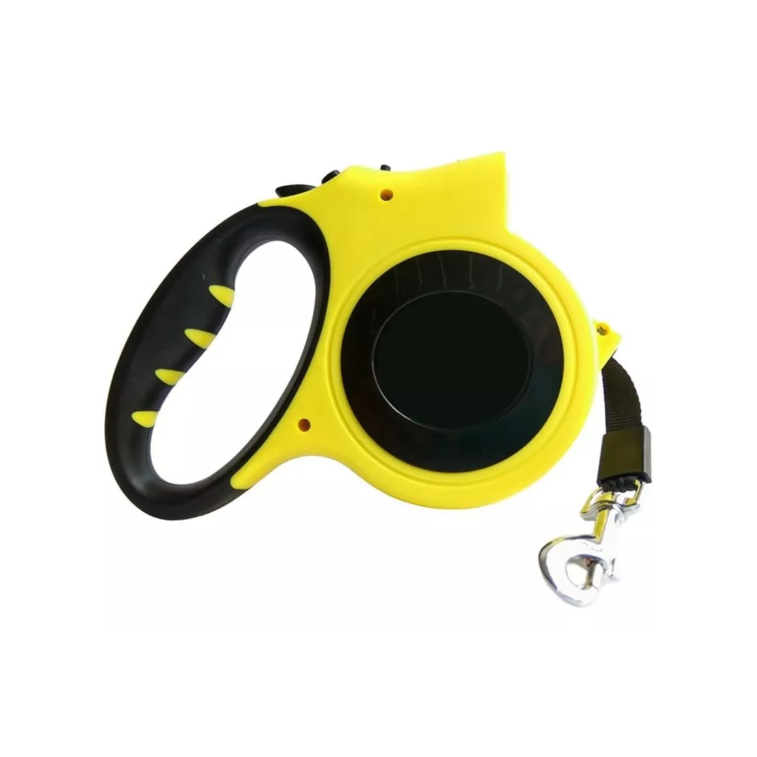 CORREA PERROS IMPORTCLICK MASCOTA RETRÁCTIL AUTOMÁTICA 5 M LINTERNA LED AMARILLO - 2