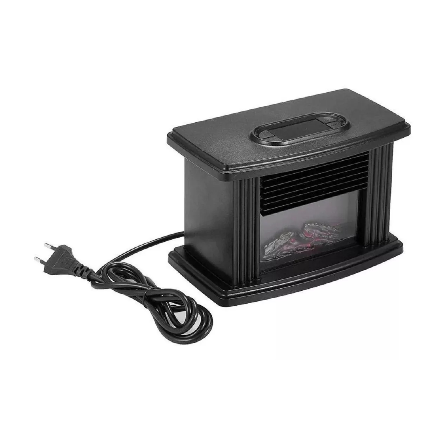 CALEFACTOR IMPORTCLICK ESTUFA ELÉCTRICA TERMOVENTILADOR DISEÑO CHIMENEA NEGRO - 7