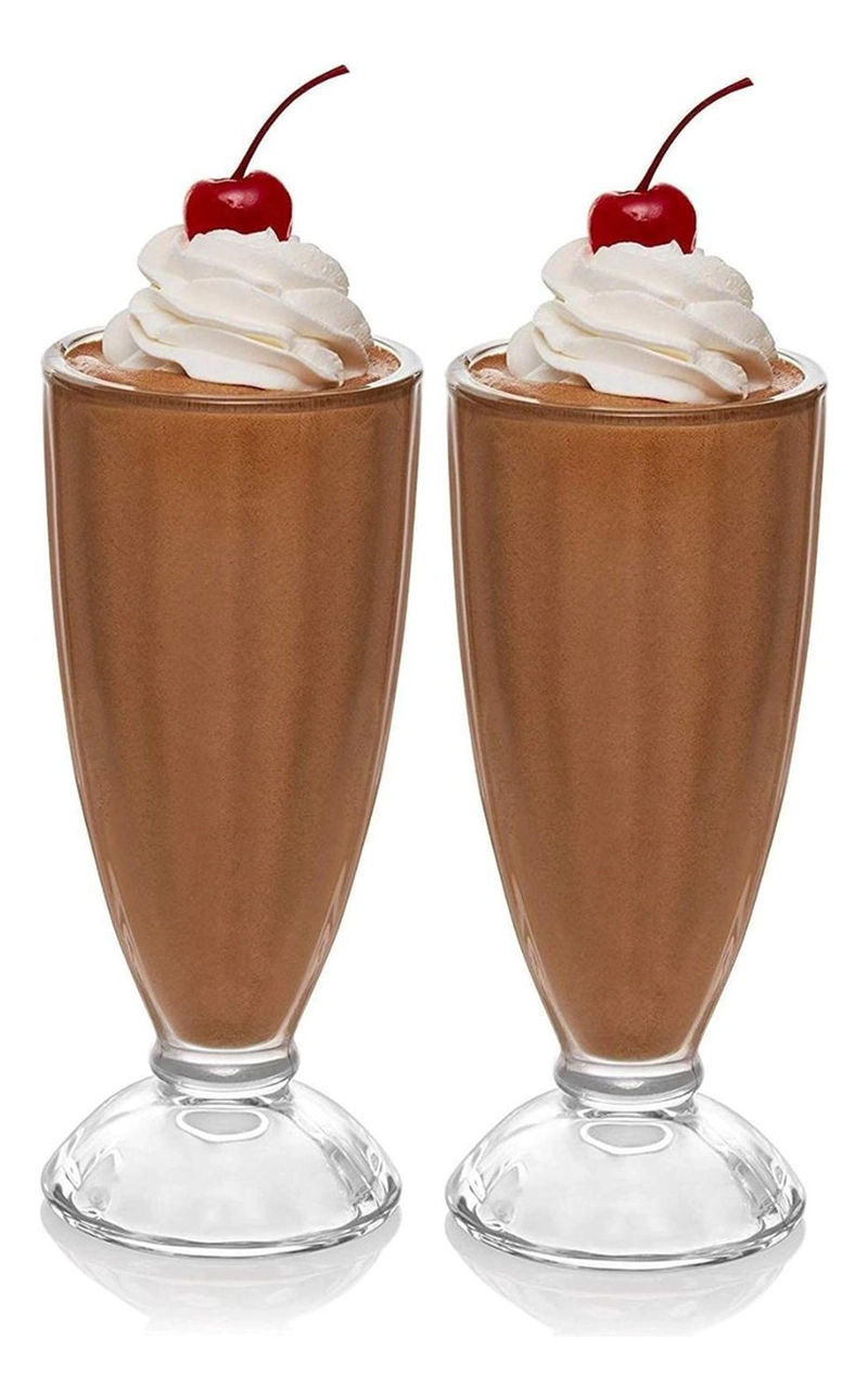 SET 6 COPAS POSTRES MILKSHAKE VIDRIO 369 ML - 3