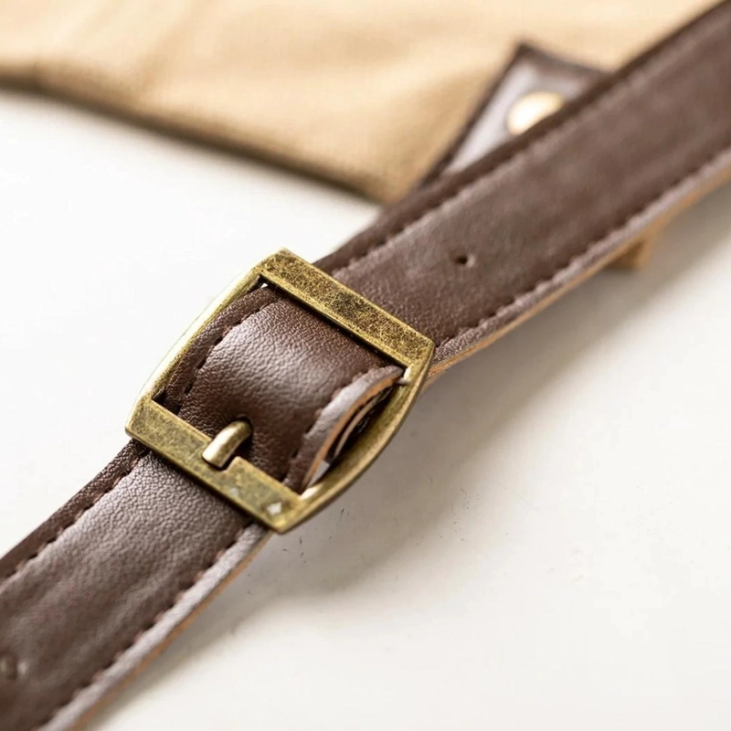DELANTAL PECHERA ALGODÓN VURCEX KHAKI - 4